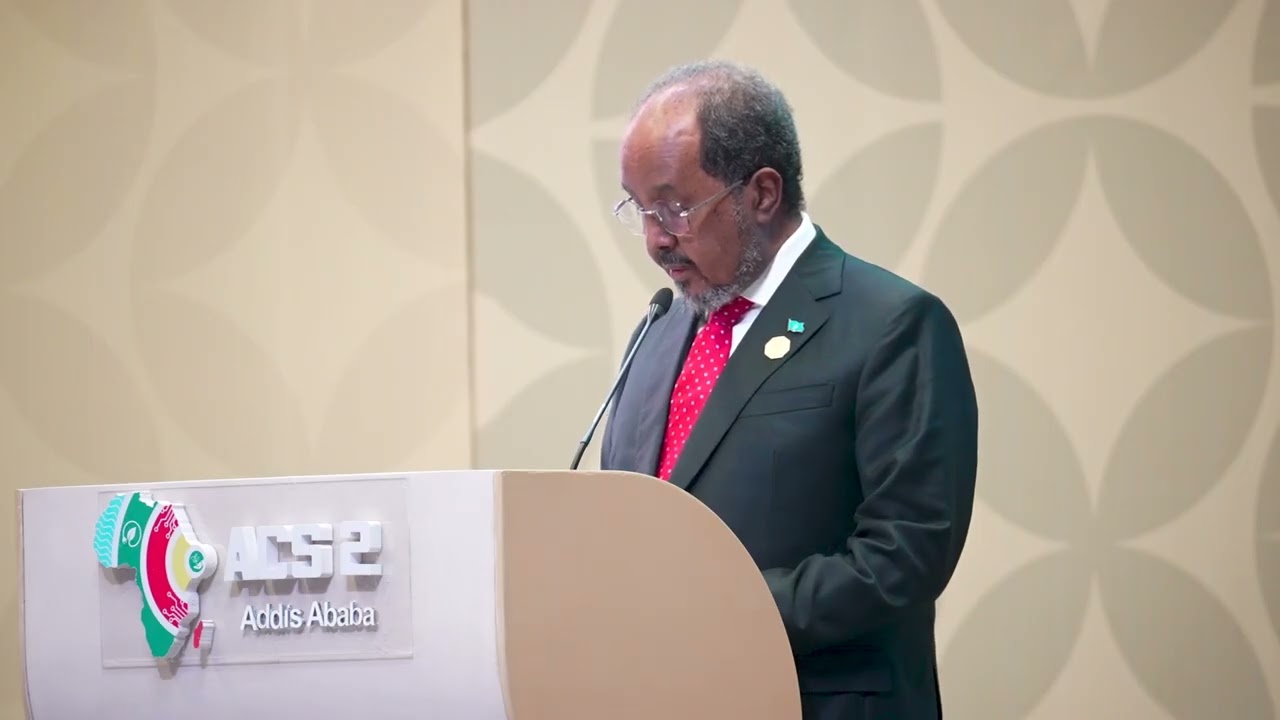 Madaxweyne Xasan Sheekh Maxamuud ayaa khudbad ka jeediyey Shirweynaha 2-aad ee Cimilada Afrika