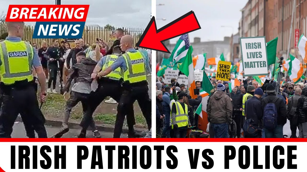 CHAOS in Ireland: Patriots vs Police at Anti-Immigration Protest