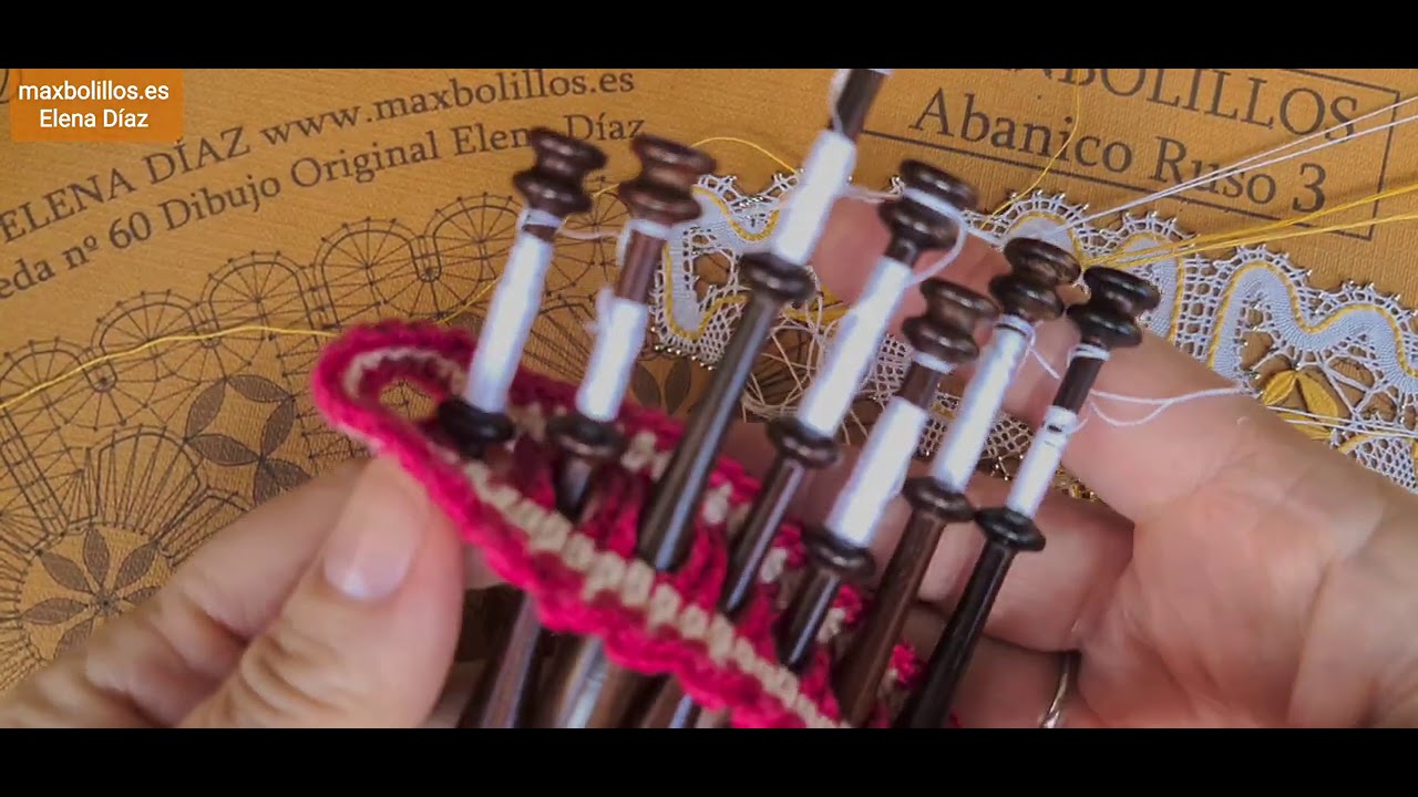 Encaje de bolillos. Rematar Guipur, Pétalo Flor