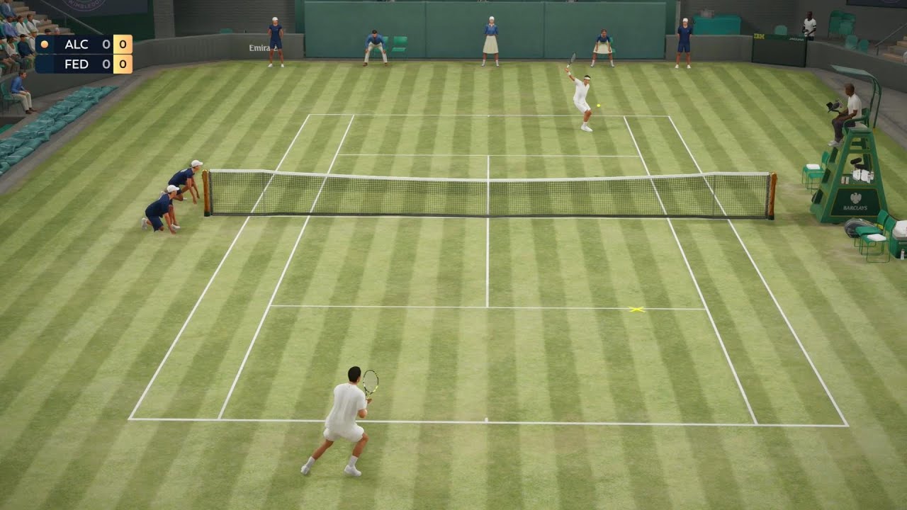 TopSpin 2K25 - Update 1.006.000 - Carlos Alcaraz vs Roger Federer - PS5 Gameplay