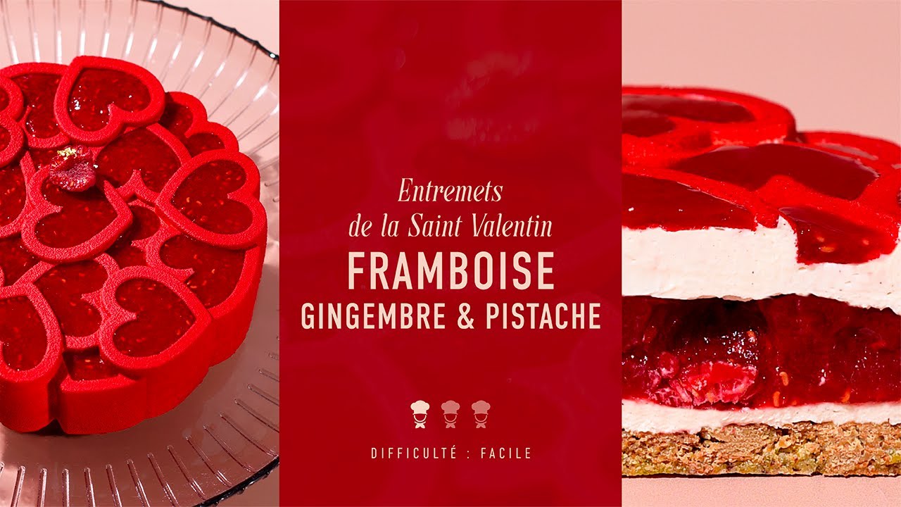 Rediffusion Masterclass de Chef Philippe : Entremets de St-Valentin Framboise, Gingembre & Pistache