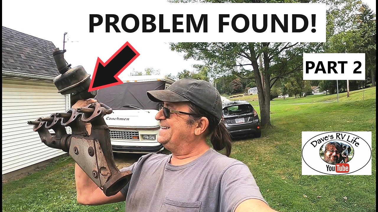 Exhaust Manifolds Leaking Part 2  - Fixing Up The Old RV Motorhome - Repairs & Upgrades