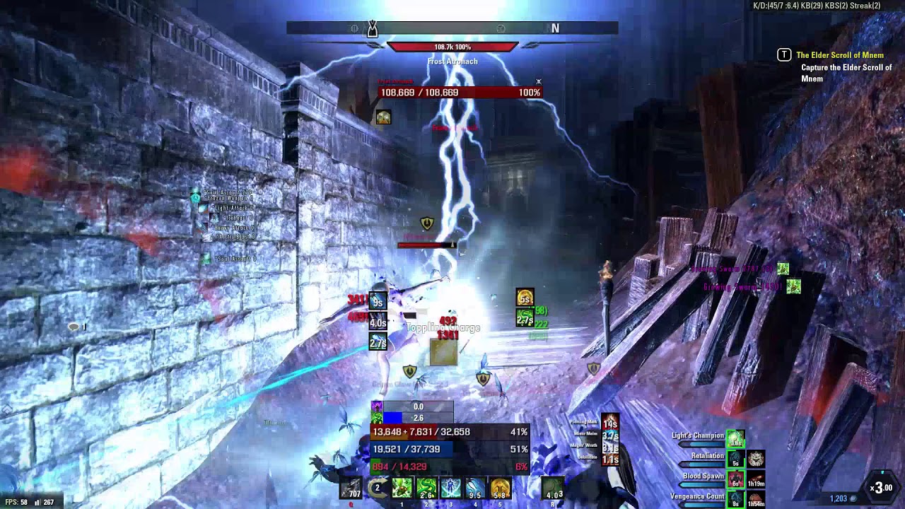 ESO PvP Magicka Warden 1vX Wolf Hunter