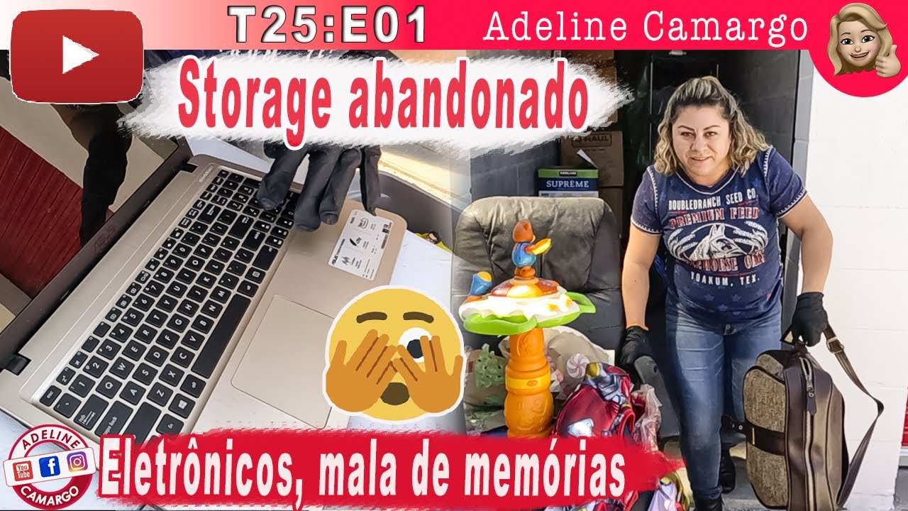 Storage abandonado muitas surpresas, mala de memória, eletrônicos T25:E01 @Adeline Camargo