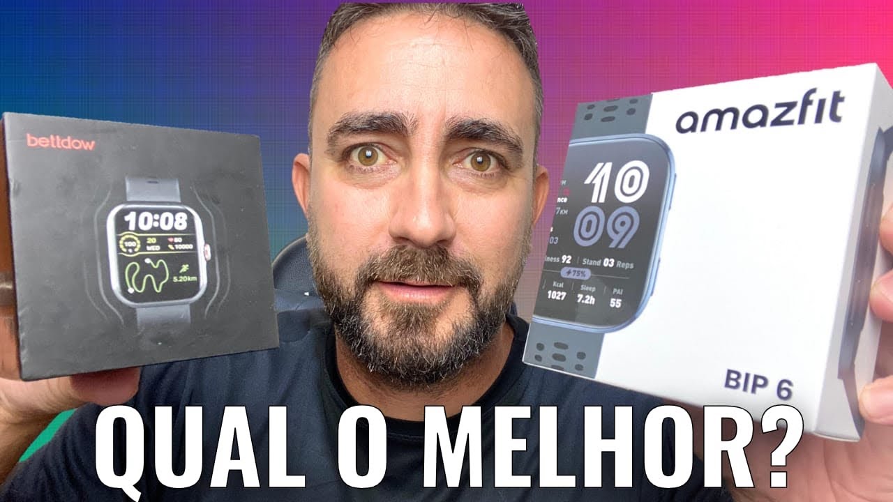 AMAZFIT BIP 6 Vs BETTDOW FB055, TESTEI OS DOIS MELHORES SMARTWATCHS COM GPS CUSTO BENEFÍCIO DE 2026