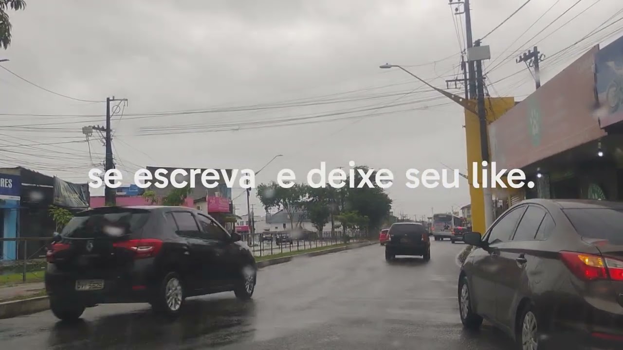 Chuva na cidade.