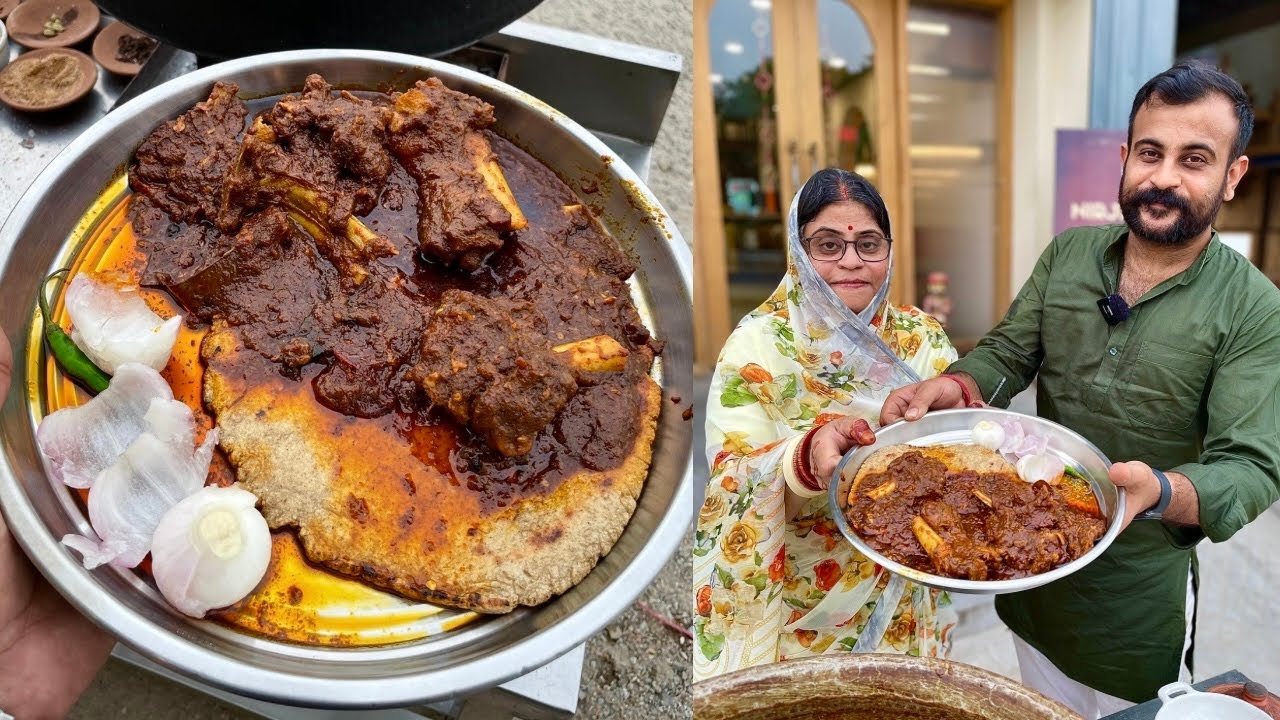 माँ हुकुम की Royal Recipe (खड़े मसाले रो मांस)  By Nirjharna Thikana From Jaipur Rajasthan