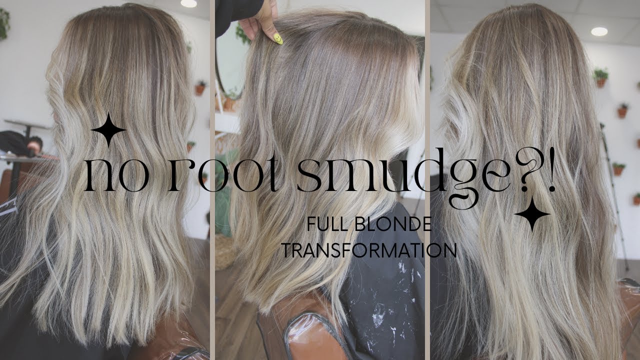 NO SHADOW ROOT?! | FULL BLENDED BLONDE TRANSFORMATION | MULTIPLE BLONDING TECHNIQUES IN ONE LOOK