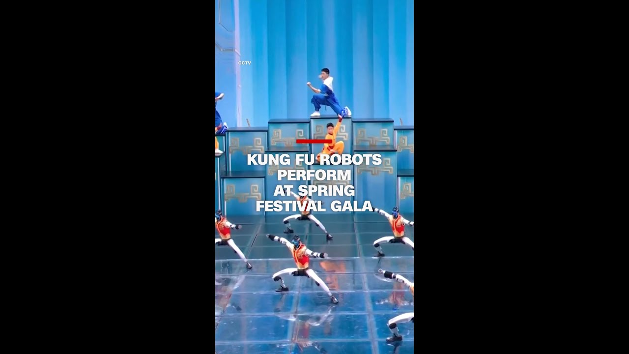 Kung Fu robots perform at Spring Festival Gala