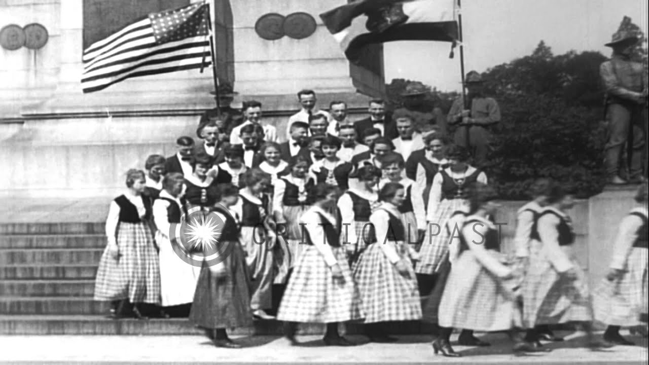 Lithuanian artists perform at the Independence Day celebrations in Washington DC,...HD Stock Footage