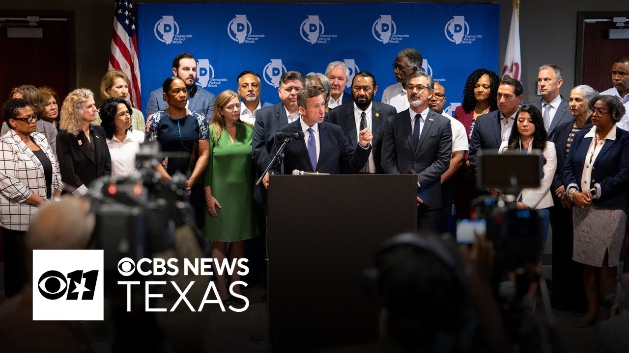 Texas House Democrats in Illinois amid redistricting showdown.