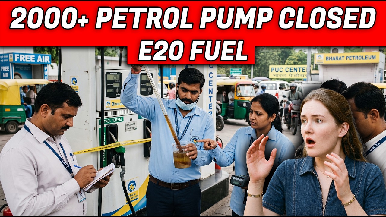 INDIAN PETROL PUMP CLOSED 😱 ? E20 FUEL - 2000+