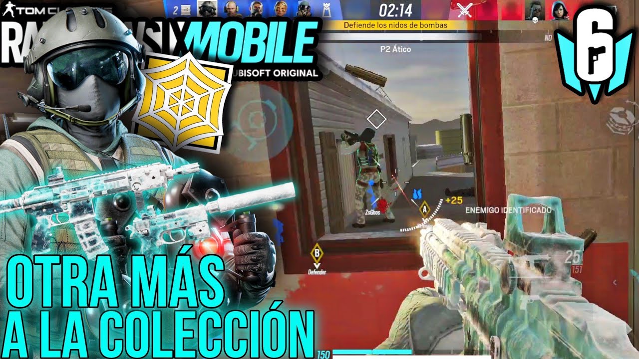 JUGANDO con la SKIN HIELO NEGRO de JÄGER *OTRA MÁS* 🥶😲 Rainbow Six Mobile R6M 