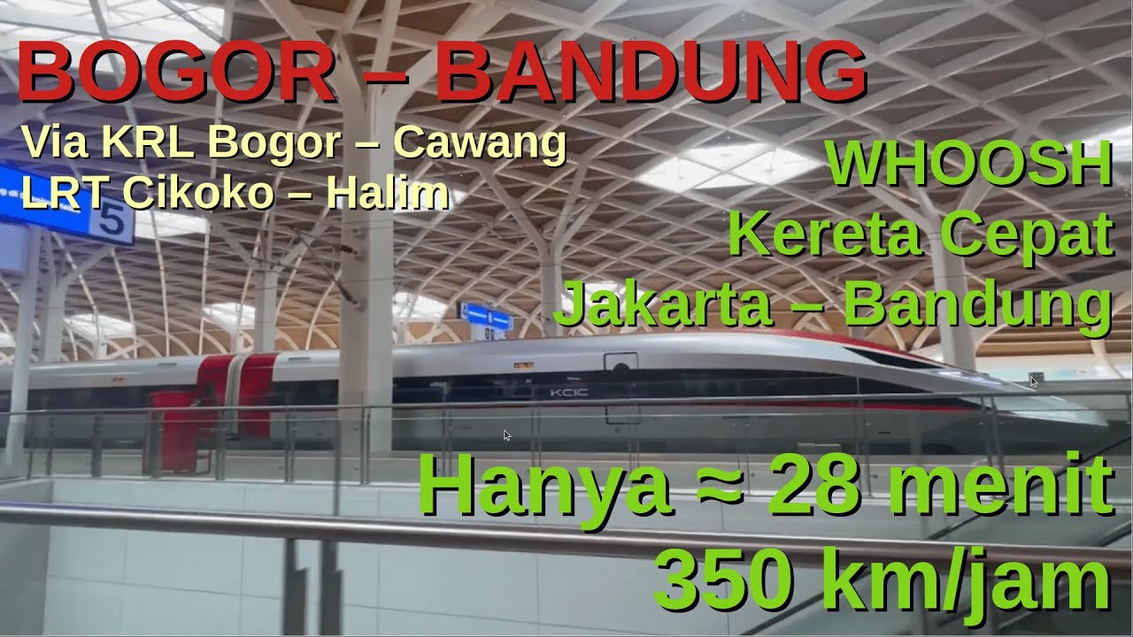 Begini cara naik kereta cepat WHOOSH dari Bogor