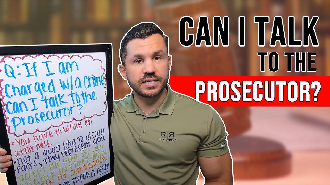 If I Am Charged with a Crime, Can I Talk to the Prosecutor?