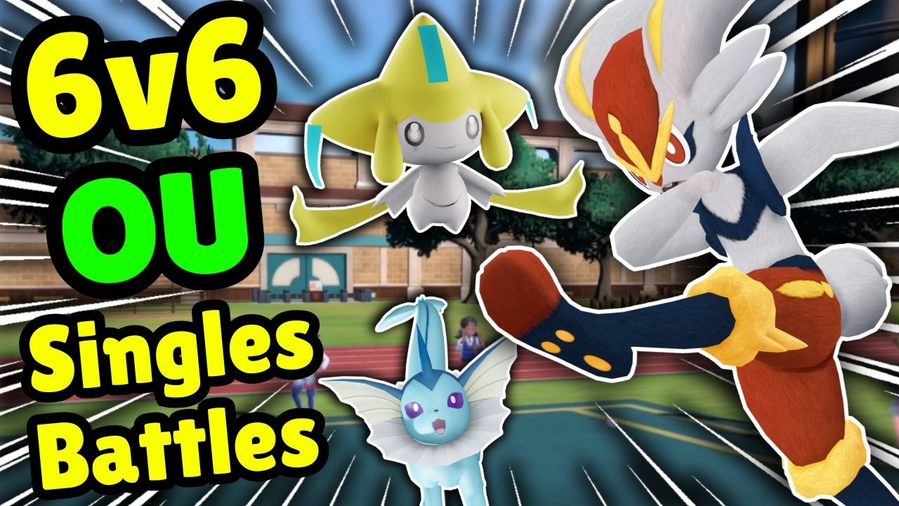 Pokemon 6v6 Smogon: Избитые одиночные командные бои! OU Wi-Fi-сражения прямо в игре! Cinderace по...