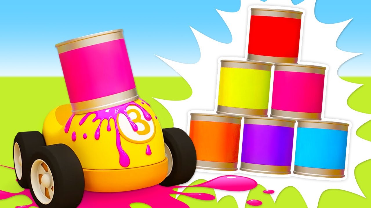 Veículos de serviço vão arrumar a bagunça e ajudar os carrinhos coloridos! Desenho animado infantil