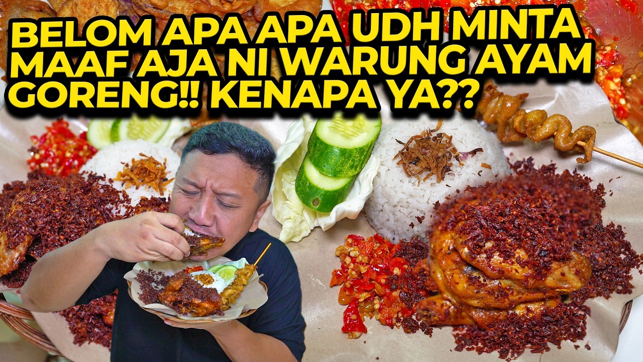BELOM APA APA UDH MINTA MAAF AJA NI WARUNG AYAM GORENG!! KENAPA YA??