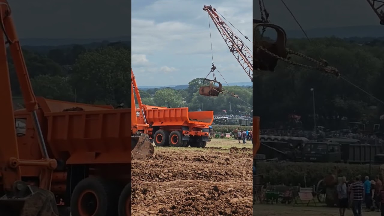 Skilled dragline operator! 