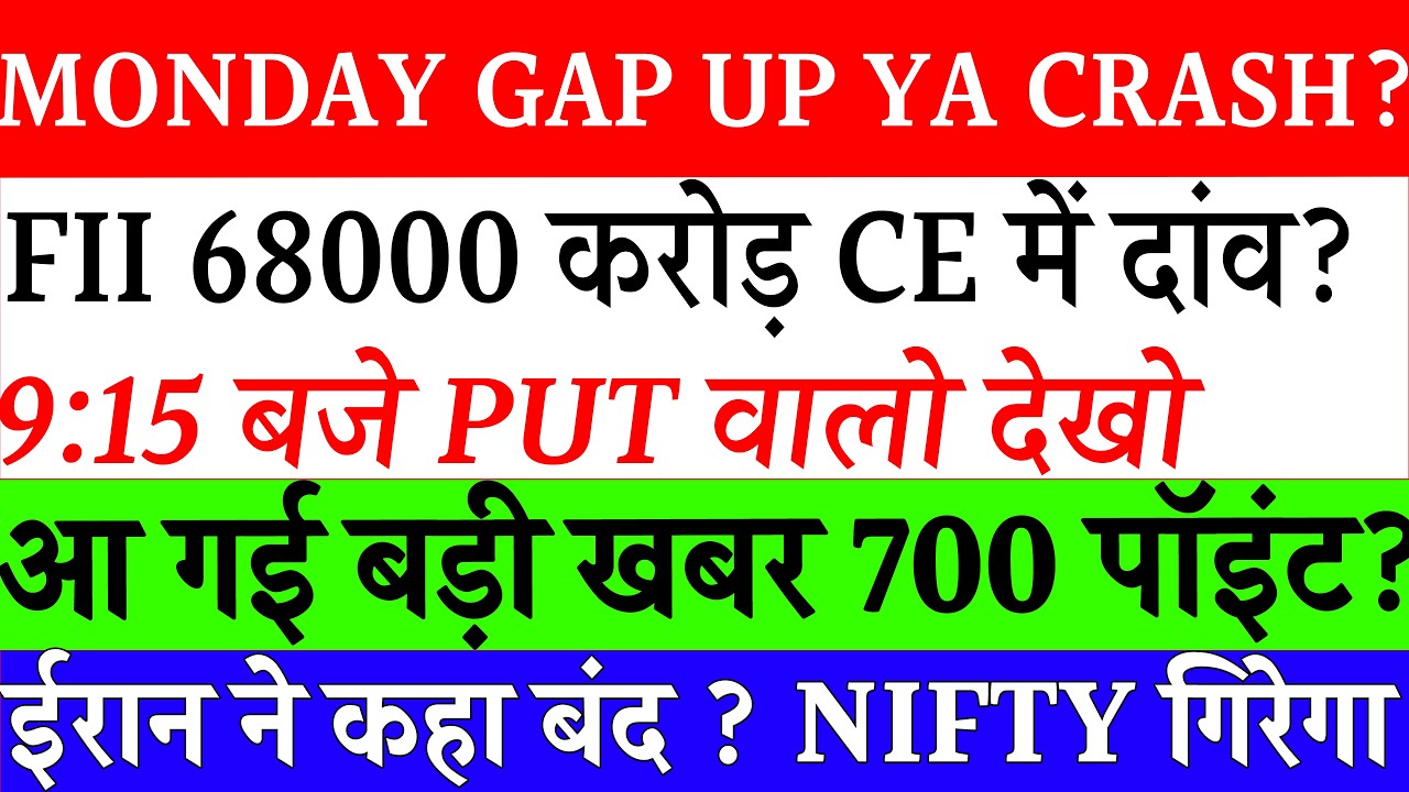 Tomorrow Market Analysis | Nifty Prediction | FII DII Data Prediction Tomorrow | Bank Nifty Analysis