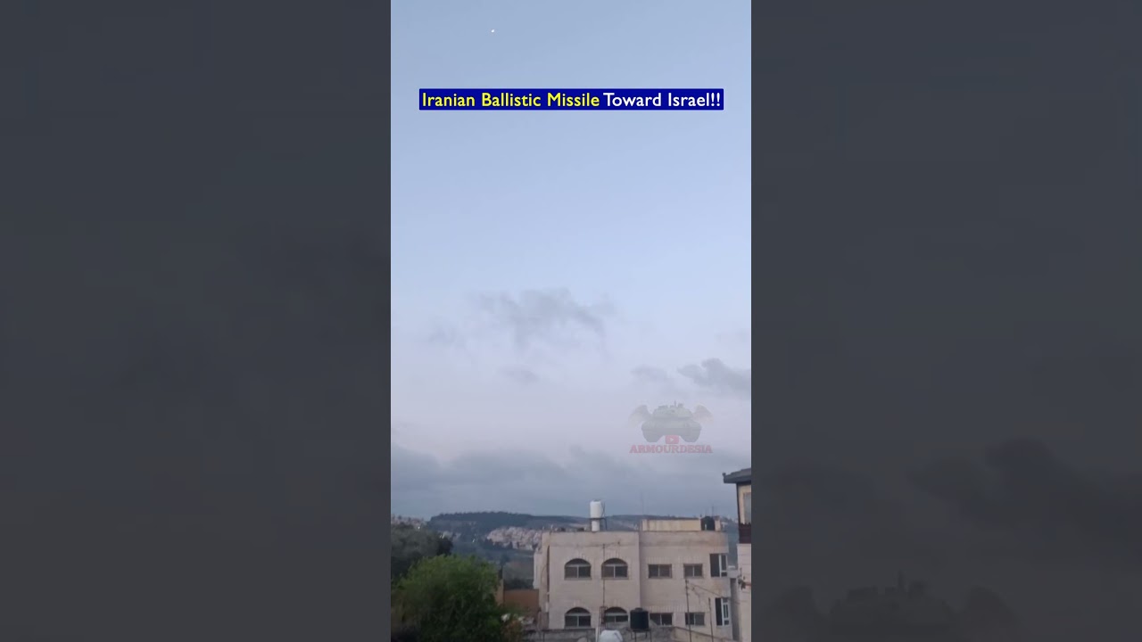 Iranian Ballistic Missiles Cross Hebron Sky!! No Interception Seen