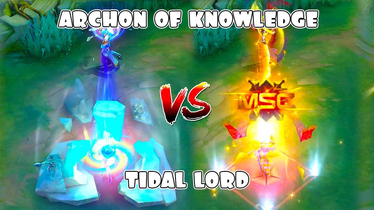 Natan Archon of Knowledge VS Tidal Lord | MSC VS Collector Skin Comparison