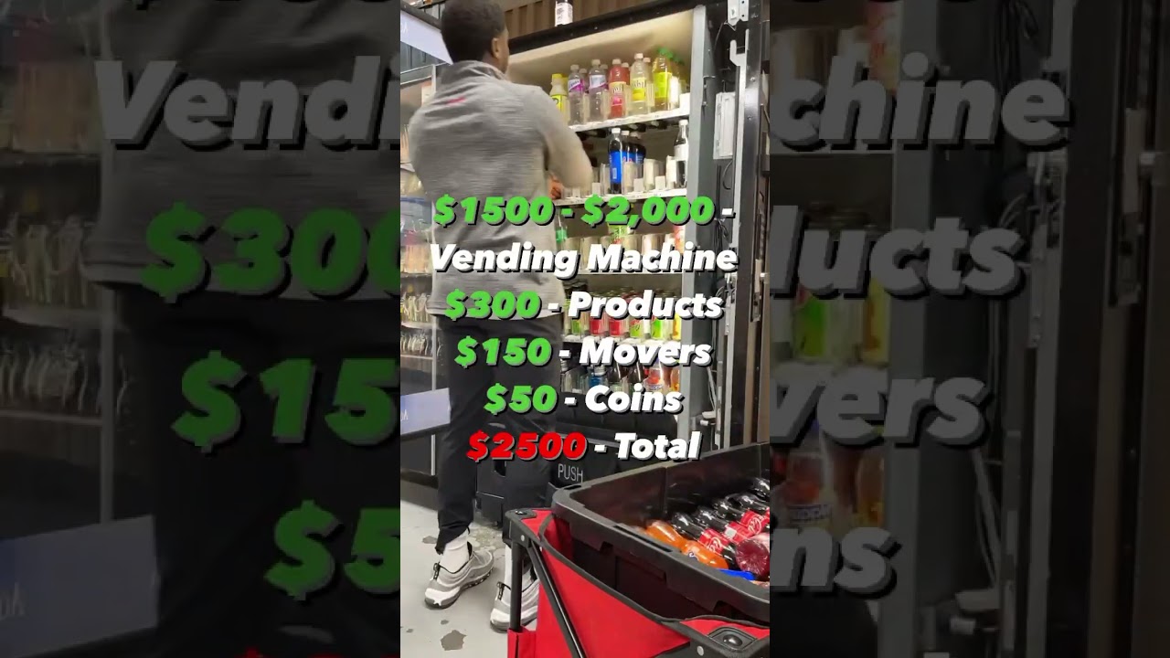 He Breaks Down How Much It Costs To Start A Vending Machine Business.