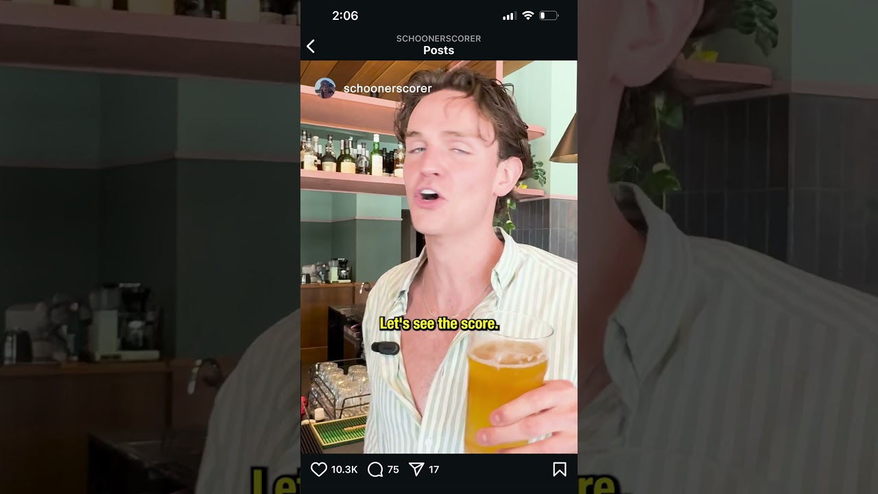 Pro beer drinker goes undercover & pretends to be first time drinker pranking schooner scorer #beer