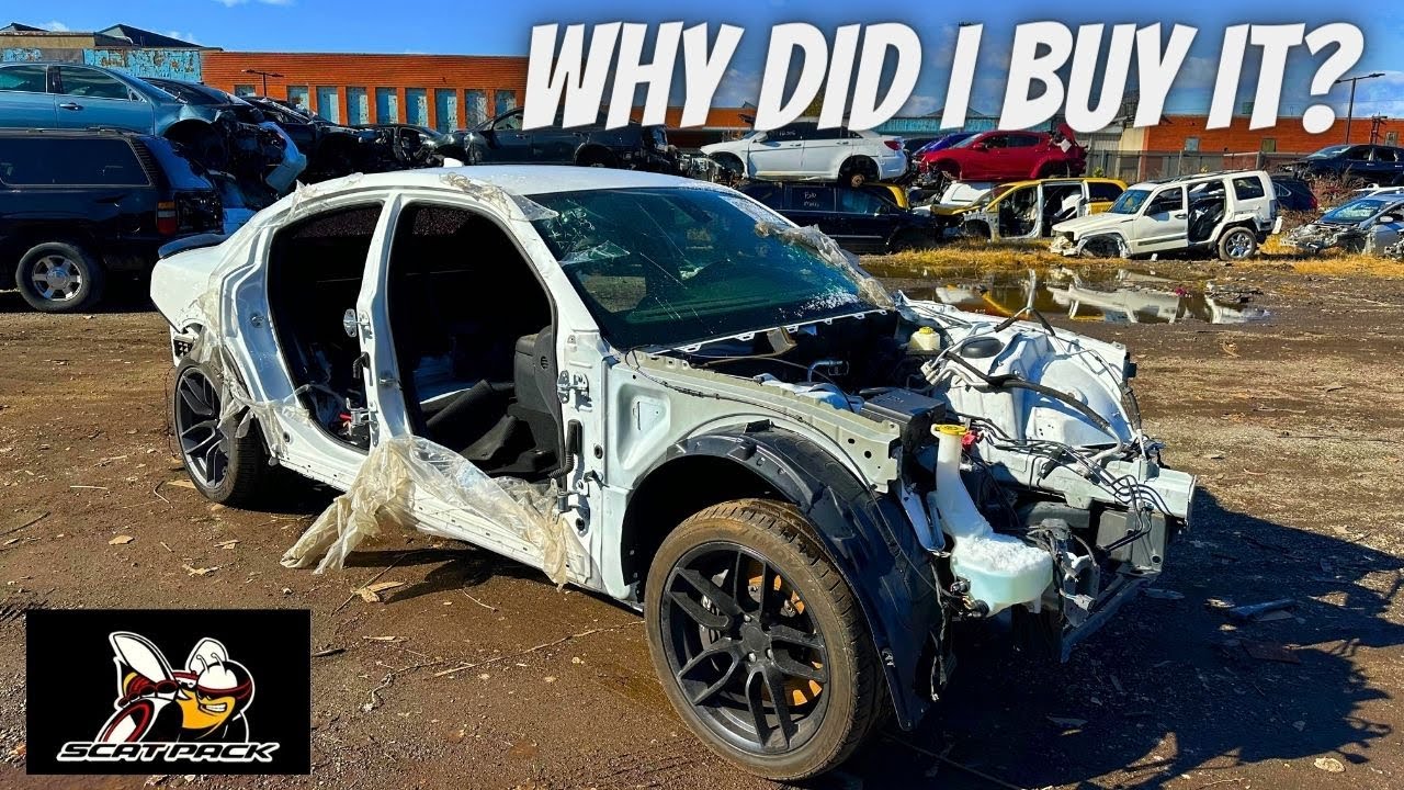 I Bought This STOLEN 2021 Widebody Scat Pack From Auction *PARTS FOR SALE*