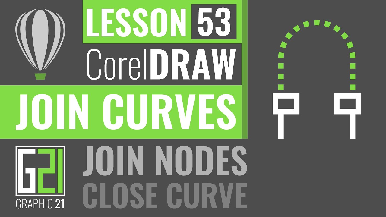 How to Use Join Curves All Options in Corel Draw Tutorial L53 آموزش کورل دراو اتصال دو منحنی جلسه ۵۳