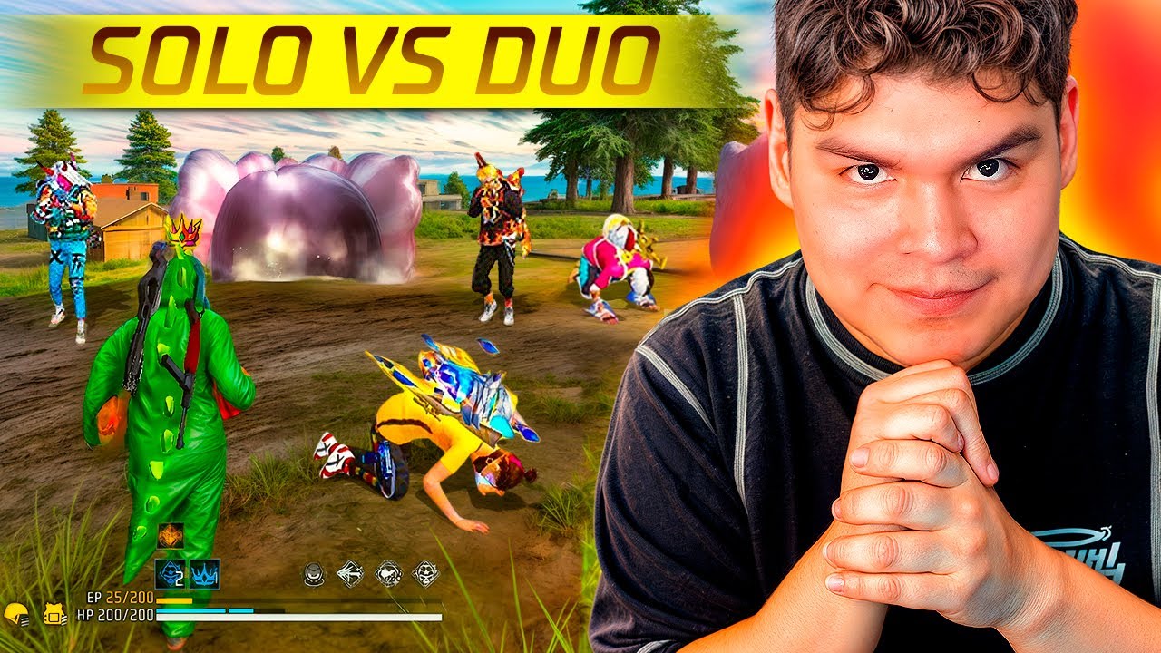 DESPUES DE TIEMPO JUEGO EN SOLO VS DUO en FREE Fire
