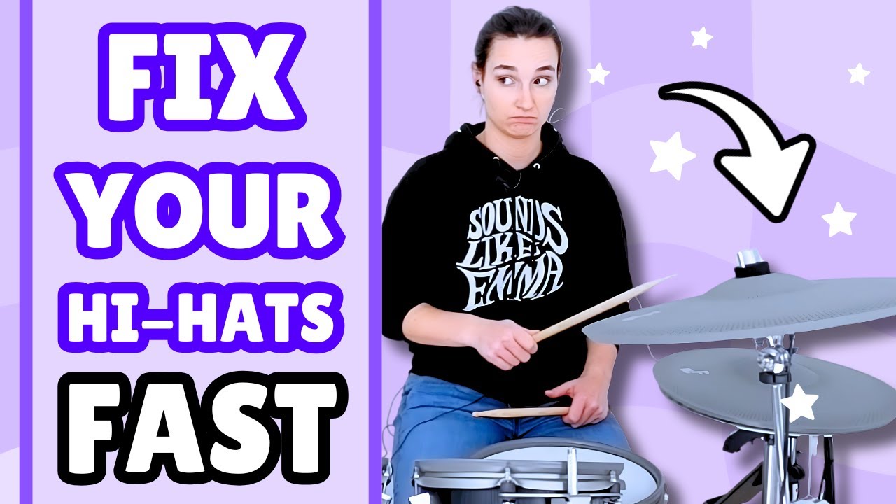 The EASIEST Way to Learn Open Hi-Hats [Step-by-Step Drum Exercise] 🥁