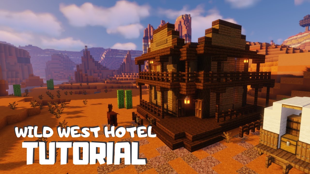 Minecraft: How to Build a Wild West Hotel (Tutorial)