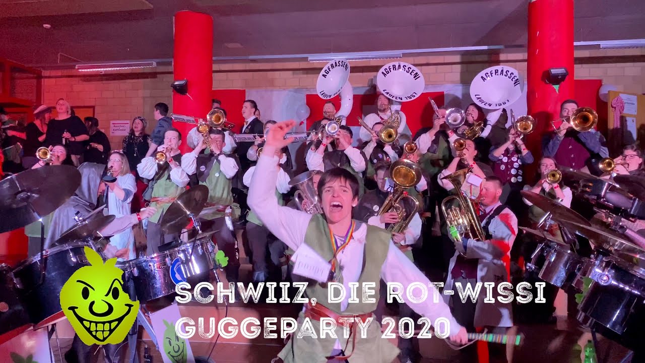 Schwiiz, die rot-wissi Guggeparty 2020 - Agfrässeni Laufen 1967