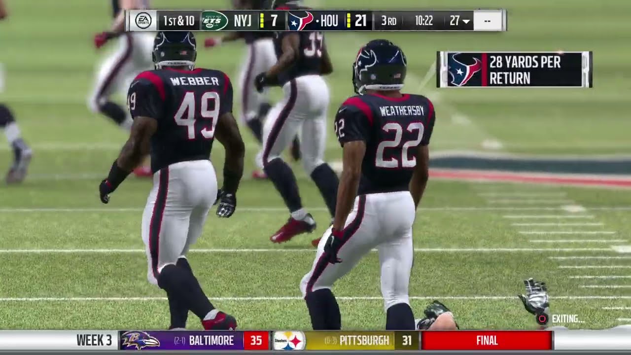 Easy! Madden 17 Texans Franchise vs Jets Y9G3 