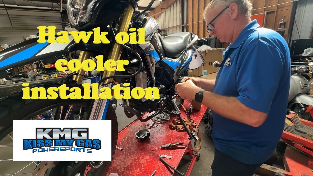 Hawk 250 Oil cooler installation