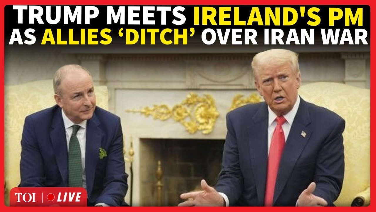LIVE | Trump's ‘EMERGENCY’ Meet With Ireland PM After US Allies Step Back To Support War With Iran