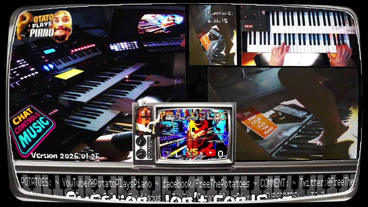 Video Game Music Piano Cover Improv Live Tutorial 80s Retro TV Movies Gaming Potato Plays Piano 🥔🎹