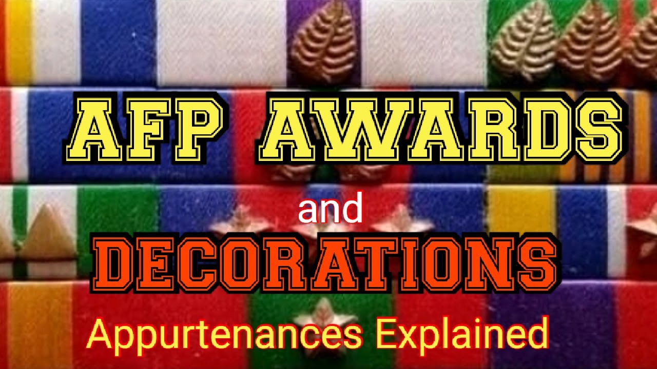 AFP AWARDS AND DECORATIONS | Appurtenances Explained | Reserve Officer Vlog