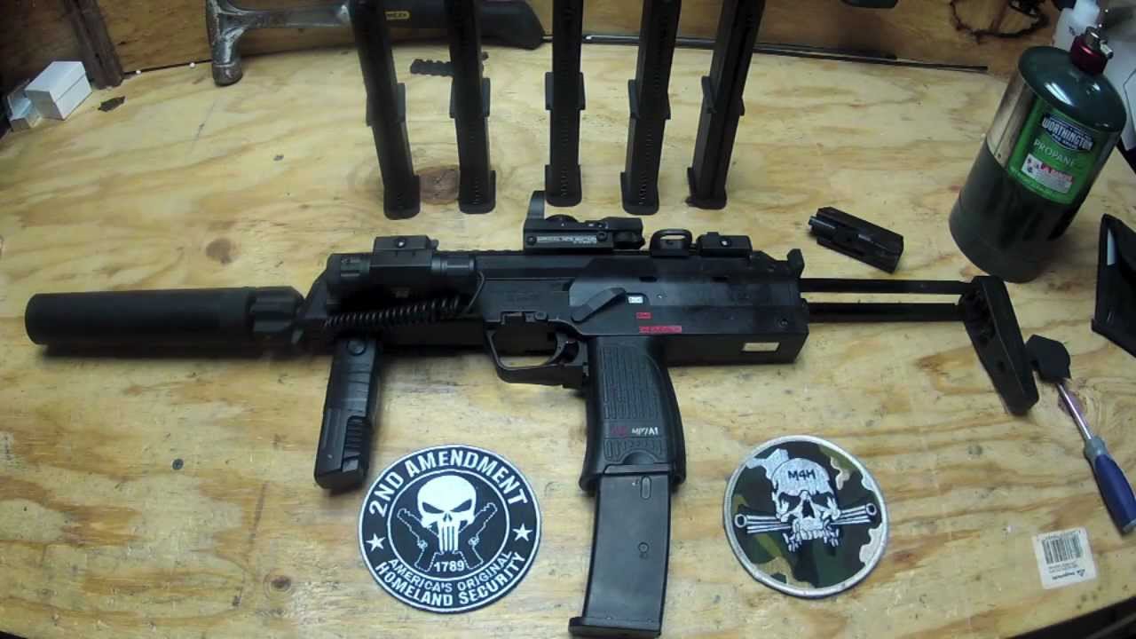 KWA MP7 W/ Angry Gun Power Up Suppressor
