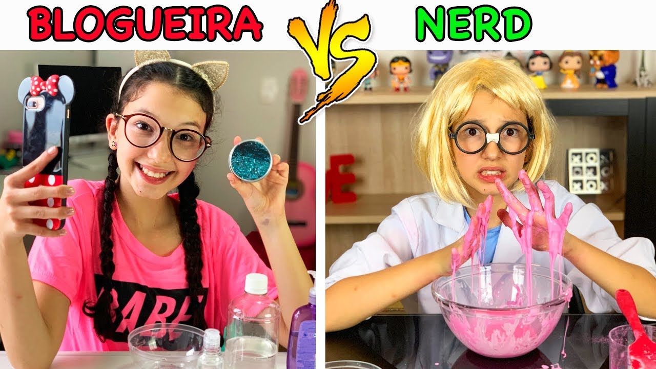 TIPOS DE CRIANÇAS FAZENDO SLIME #2 NERD VS BLOGUEIRA VS FOLGADA | Luluca