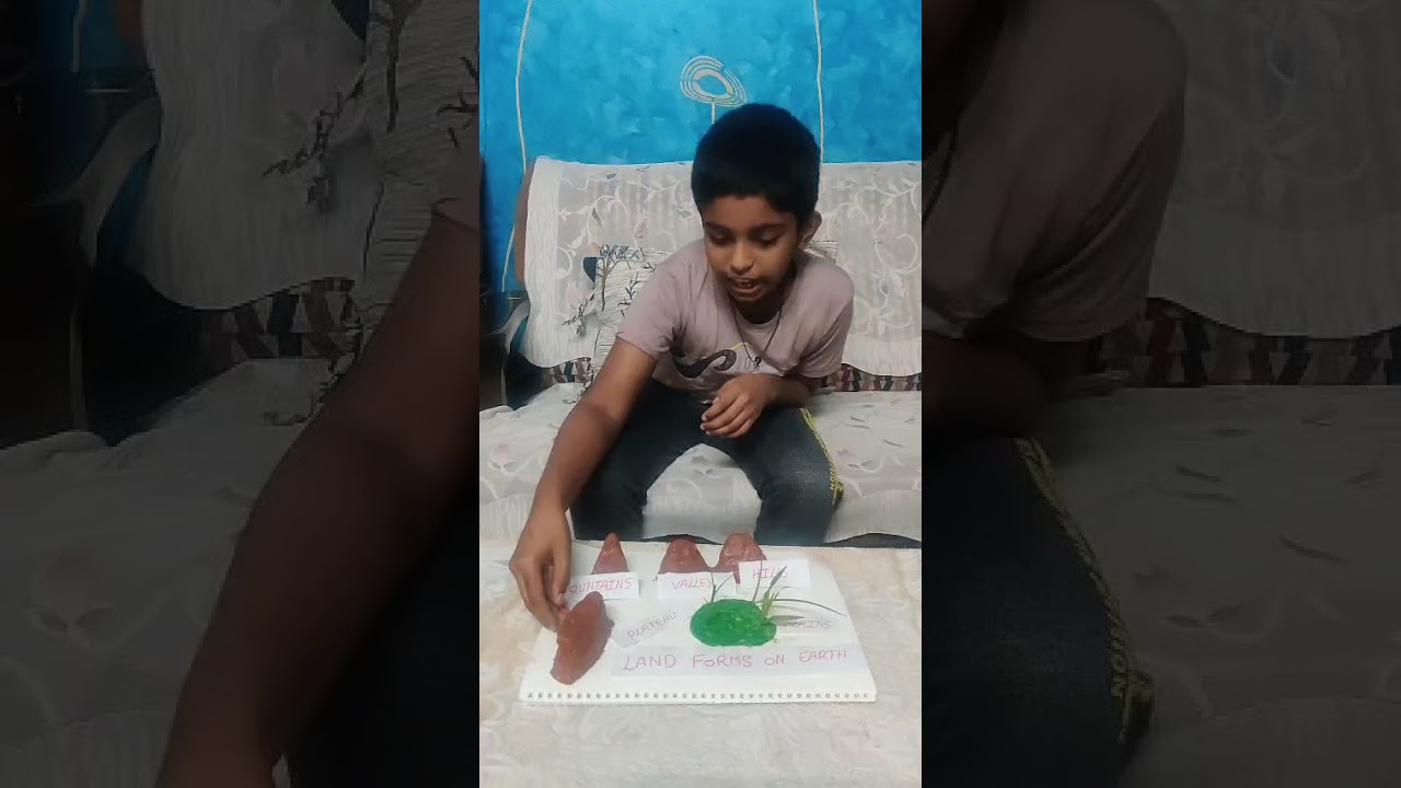 🌍 Landforms of the Earth | School Project | Explained by 6th Class Student