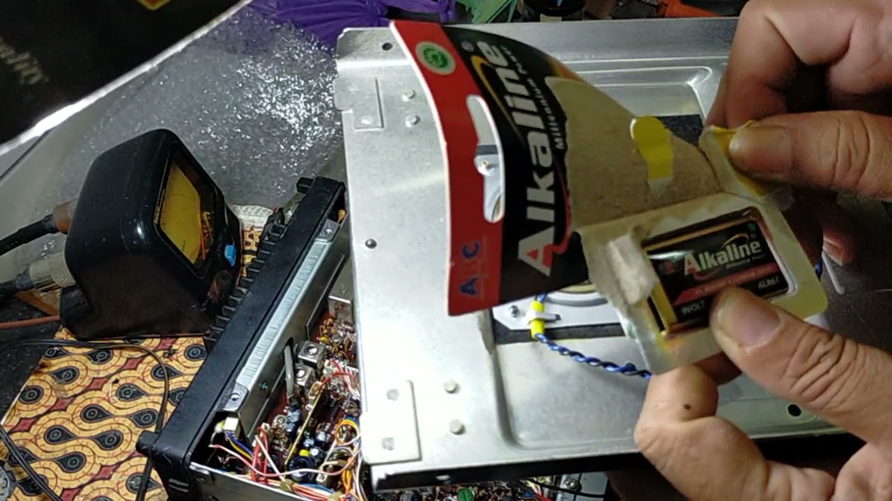 RADIO TRIO TR 9000 G PASANG RIT POWER DAN BATRE MEMORY.