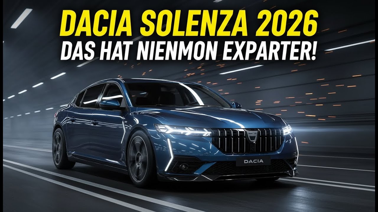 Dacia Solenza 2026: Die Rückkehr der Legende! | Preis, Motoren & Alle Infos (DE)