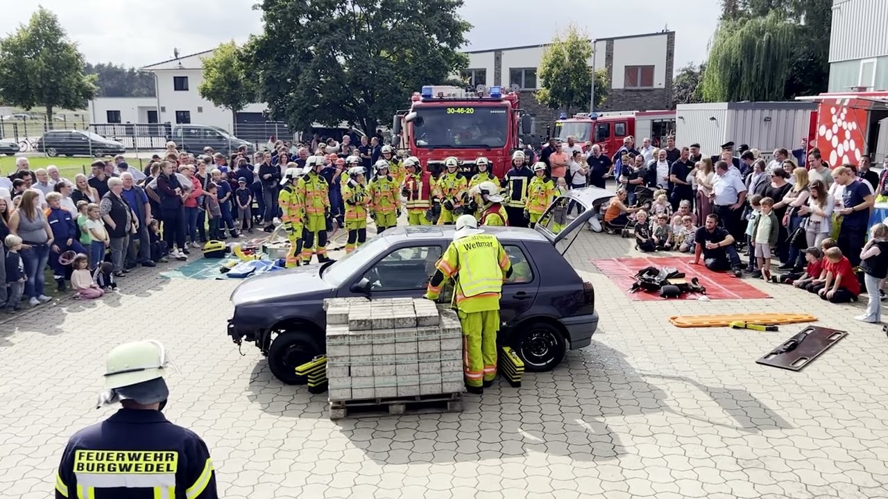 Stadtfeuerwehrtag Burgwedel 2023: Einsatz&uuml;bung