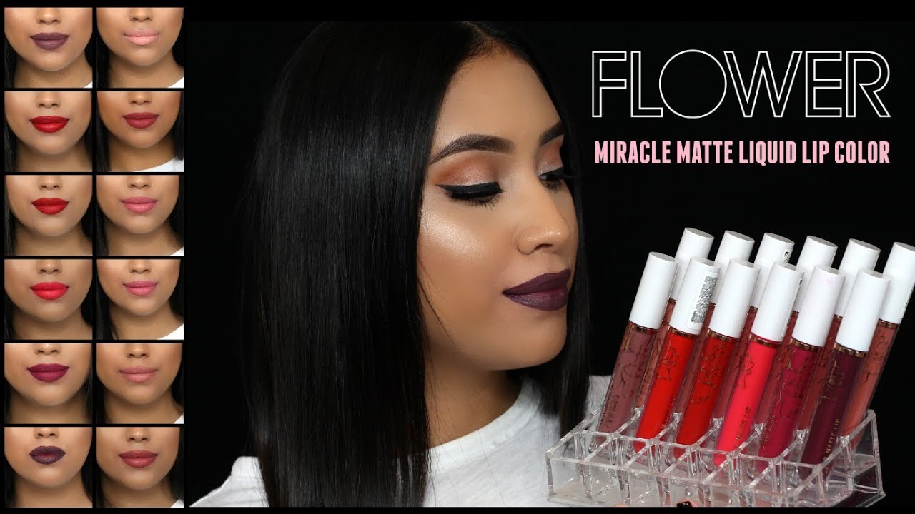 $9 Flower Beauty MIRACLE MATTE LIQUID LIP COLOR SWATCHES