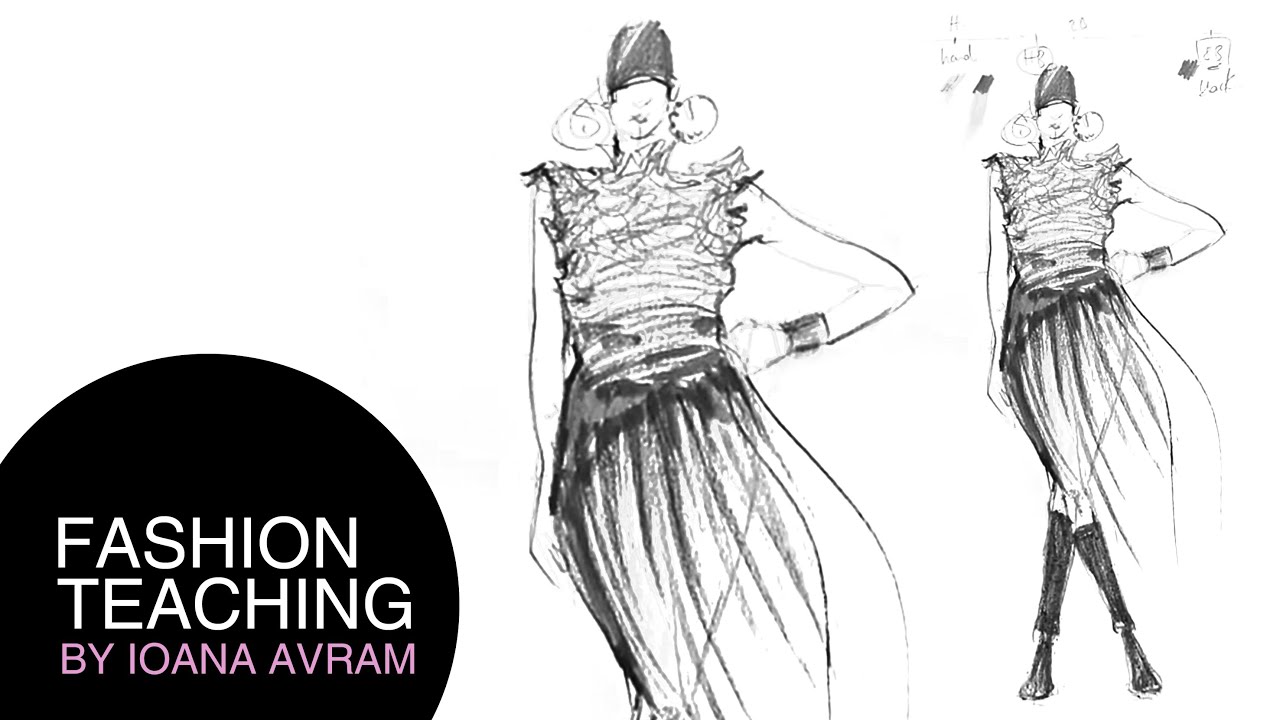 Fashion sketch step by step