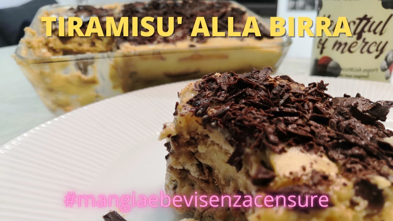 TIRAMISU' ALLA BIRRA #mangiaebevisenzacensure