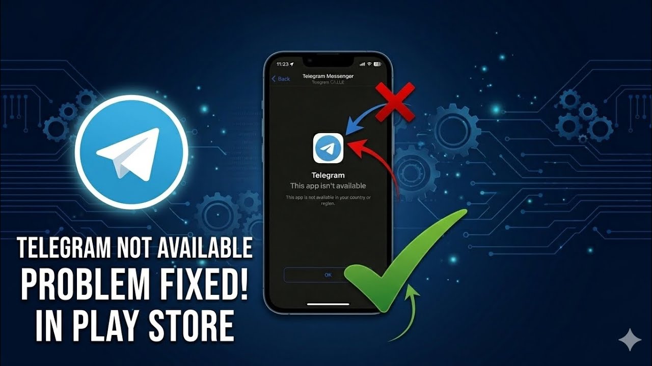 Проблема: Telegram не отображается в Play Store 2026 | Ищете Telegram? Это приложение недоступно