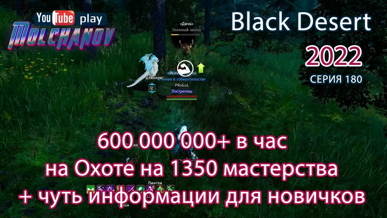 Правильный спот охоты Лань. Фарм серебра Black Desert 2022. Лучница.